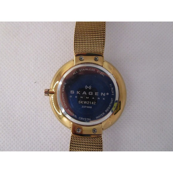 Skagen SKW2142 Gitte Rose-tone Stainless Steel Mesh Watch LOT OF 2 -PARTS/REPAIR main image 13